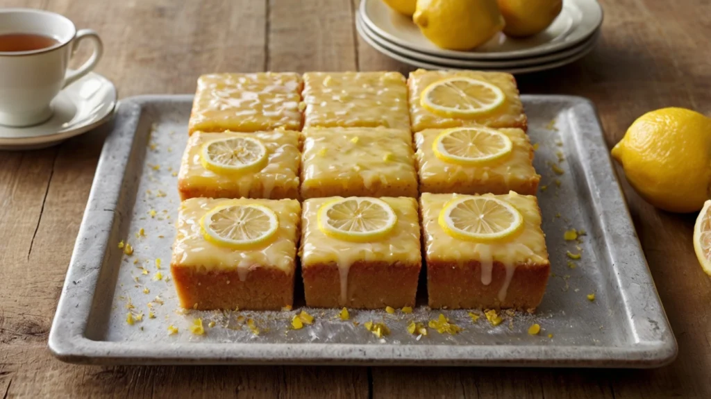 Mary Berry's Traybake Recipe: Lemon Drizzle - 2024